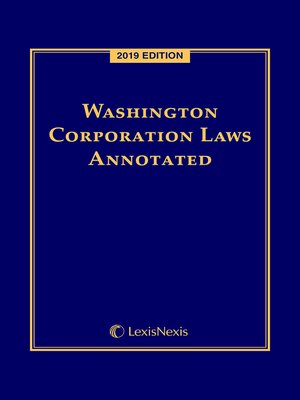 cover image of Washington Corporation Laws Annotated